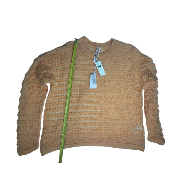 NWT Anthropologie Pilcro Open Stitch Pullover Fuzzy Sweater xs - Picture 9 of 13